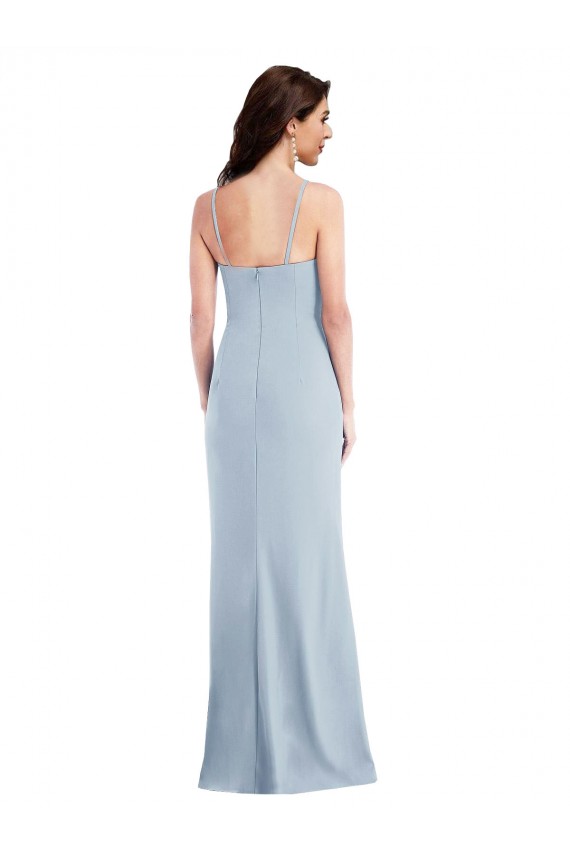 Sleeveless Spaghetti Straps Stretch Crepe Trumpet Formal Evening Gown / Prom Dress / Bridesmaid Dress Newcastle