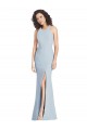 Sleeveless Halter Neck Criss Cross Open Back Stretch Crepe Trumpet Evening Dress / Bridesmaid Dress Newcastle