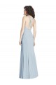 Sleeveless Halter Neck Criss Cross Open Back Stretch Crepe Trumpet Evening Dress / Bridesmaid Dress Newcastle