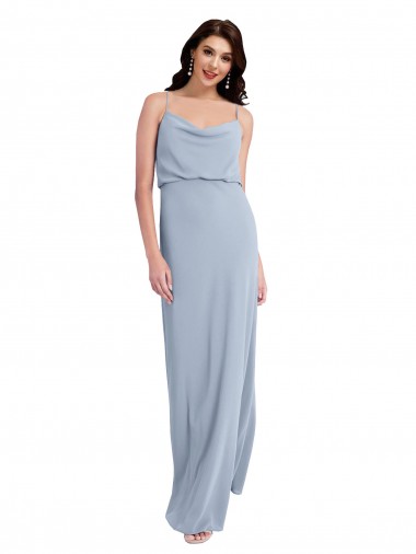 Sleeveless Spaghetti Straps V-Back Stretch Crepe Sheath Formal Evening Gown / Prom Dress / Bridesmaid Dress Newcastle