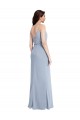 Sleeveless Spaghetti Straps V-Back Stretch Crepe Sheath Formal Evening Gown / Prom Dress / Bridesmaid Dress Newcastle