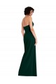 Sleeveless Midnight Green Scoop Neck Low Back Stretch Crepe Sheath Formal Evening Gown / Prom Dress / Bridesmaid Dress Newcastle