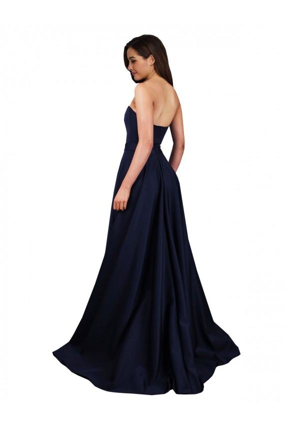 Sleeveless Sweetheart Low Back Stretch Crepe A-Line Formal Dress / Bridesmaid Dress Newcastle