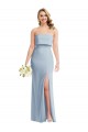 Sleeveless Light Sky Blue Strapless Low Back Stretch Crepe Trumpet Semi Formal Evening Dress / Prom Dress / Bridesmaid Dress Newcastle