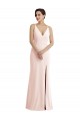 Sleeveless V-Neck V-Back Stretch Crepe Trumpet Formal Evening Gown / Prom Dress / Bridesmaid Dress Newcastle
