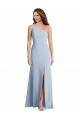 Sleeveless Light Sky Blue One Shoulder Stretch Crepe Trumpet Formal Evening Gown / Prom Dress / Bridesmaid Dress Newcastle