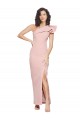Sleeveless Mauve One Shoulder Stretch Crepe Sheath Formal Evening Gown / Prom Dress / Bridesmaid Dress Newcastle