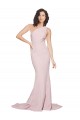 Sleeveless Mauve One Shoulder Stretch Crepe Sheath Semi Formal Evening Dress / Prom Dress / Bridesmaid Dress Newcastle