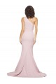 Sleeveless Mauve One Shoulder Stretch Crepe Sheath Semi Formal Evening Dress / Prom Dress / Bridesmaid Dress Newcastle
