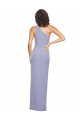 Sleeveless Smoke Blue One Shoulder Stretch Crepe Sheath Formal Evening Gown / Prom Dress / Bridesmaid Dress Newcastle