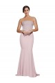Sleeveless Mauve Strapless Low Back Stretch Crepe Sheath Formal Evening Gown / Prom Dress / Bridesmaid Dress Newcastle