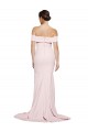 Sleeveless Pink Square Neck Low Back Stretch Crepe Sheath Formal Evening Gown / Prom Dress / Bridesmaid Dress Newcastle