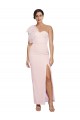 Sleeveless One Shoulder Low Back Stretch Crepe Sheath Formal Evening Gown / Prom Dress / Bridesmaid Dress Newcastle