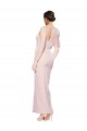 Sleeveless One Shoulder Low Back Stretch Crepe Sheath Formal Evening Gown / Prom Dress / Bridesmaid Dress Newcastle