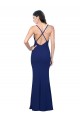 Sleeveless V-Neck Low Back Stretch Crepe Sheath Formal Dress / Bridesmaid Dress Newcastle