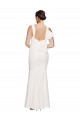 Sleeveless Ivory Square Neck Low Back Stretch Crepe Sheath Formal Evening Gown / Prom Dress / Bridesmaid Dress Newcastle