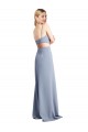 Sleeveless Spaghetti Straps Open Back Stretch Crepe A-Line Prom Dress / Bridesmaid Dress Newcastle