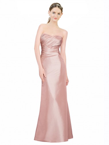 Sleeveless Sweetheart Low Back Stretch Satin A-Line Formal Evening Gown / Prom Dress / Bridesmaid Dress Newcastle