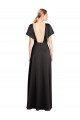 Cap Sleeves V-Neck Open Back Stretch Satin A-Line Bridesmaid Dress / Evening Dress Newcastle