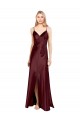 Sleeveless Spaghetti Straps Stretch Satin A-Line Bridesmaid Dress / Evening Dress Newcastle