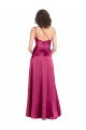 Sleeveless One Shoulder Open Back Stretch Satin A-Line Formal Evening Gown / Prom Dress / Bridesmaid Dress Newcastle