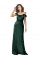 Sleeveless Off the Shoulder V-Back Stretch Satin A-Line Formal Evening Gown / Prom Dress / Bridesmaid Dress Newcastle