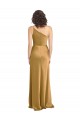 Sleeveless One Shoulder Stretch Satin A-Line Formal Evening Gown / Prom Dress / Bridesmaid Dress Newcastle
