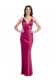 Sleeveless Spaghetti Straps Low Back Stretch Satin A-Line Formal Evening Dress / Bridesmaid Dress Newcastle