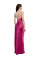 Sleeveless Spaghetti Straps Low Back Stretch Satin A-Line Formal Evening Dress / Bridesmaid Dress Newcastle