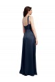 Sleeveless Cowl Neck Low Back Stretch Satin A-Line Formal Evening Gown / Prom Dress / Bridesmaid Dress Newcastle