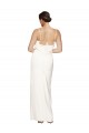Sleeveless Ivory Halter Neck Low Back Stretch Satin Sheath Formal Evening Gown / Prom Dress / Bridesmaid Dress Newcastle
