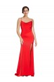 Sleeveless Cowl Neck Low Back Stretch Satin Sheath Formal Evening Gown / Prom Dress / Bridesmaid Dress Newcastle