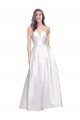 Sleeveless Strapless Low Back Stretch Satin A-Line Formal Evening Gown / Prom Dress / Bridesmaid Dress Newcastle
