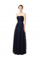 Sleeveless Dark Navy Sweetheart Tulle A-Line Bridesmaid Gown Newcastle