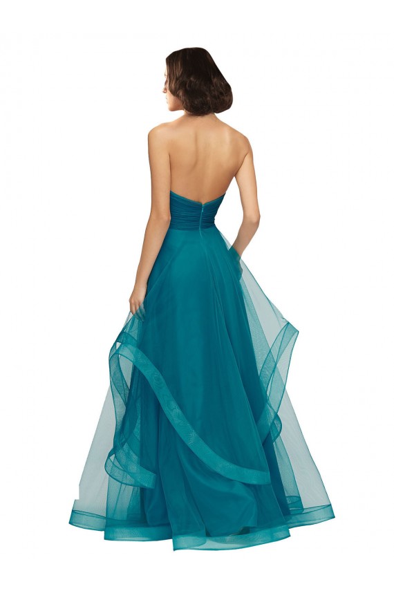 Sleeveless Turquoise Sweetheart Tulle A-Line Bridesmaid Dress Newcastle