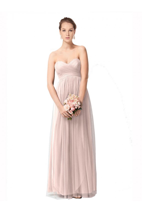 Cap Sleeves Sweetheart Tulle A-Line Bridesmaid Dress Newcastle
