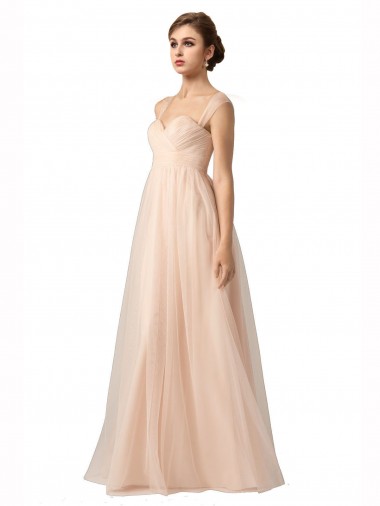 Sleeveless Sweetheart Tulle A-Line Bridesmaid Evening Gowns Newcastle