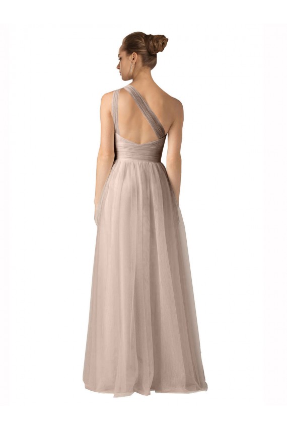 Sleeveless Spaghetti Straps Keyhole Back Tulle A-Line Formal Dress / Bridesmaid Dress Newcastle