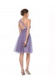 Sleeveless Watermelon One Shoulder Tulle A-Line Bridesmaid Dress Newcastle