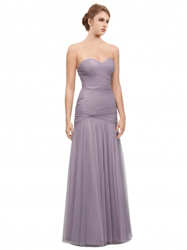 Sleeveless Heather Sweetheart Tulle Mermaid Bridesmaid Dress Newcastle
