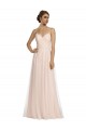 Sleeveless Pink Spaghetti Straps Tulle A-Line Bridesmaid Dress Newcastle