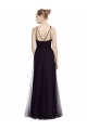 Sleeveless Spaghetti Straps Tulle A-Line Bridesmaid Gown Newcastle