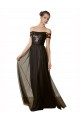 Sleeveless Off the Shoulder Tulle & Sequin A-Line Bridesmaid Dress Newcastle