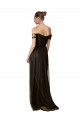 Sleeveless Off the Shoulder Tulle & Sequin A-Line Bridesmaid Dress Newcastle