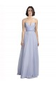 Sleeveless Lilac Spaghetti Straps Tulle A-Line Bridesmaid Dress Newcastle