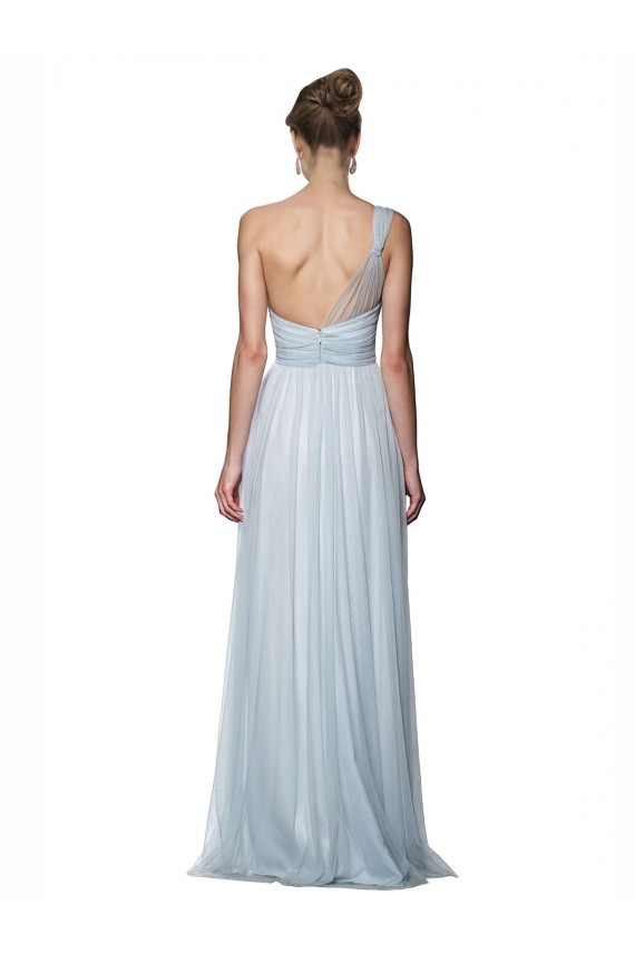 Sleeveless Mist One Shoulder Tulle A-Line Bridesmaid Dress Newcastle