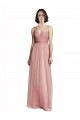 Sleeveless Rose Pink V-Neck Tulle A-Line Bridesmaid Dress Newcastle