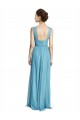 Sleeveless Sky Blue Spaghetti Straps Tulle A-Line Bridesmaid Dress Newcastle