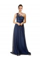 Sleeveless Dark Navy One Shoulder Tulle A-Line Bridesmaid Dress Newcastle