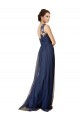 Sleeveless Dark Navy One Shoulder Tulle A-Line Bridesmaid Dress Newcastle